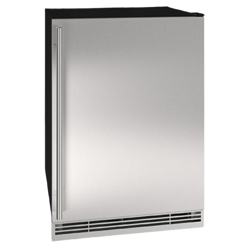 Compact 24-inch stainless steel fridge and freezer combo with reversible hinge in Refrigerators and Kitchen & Kitchenware collections