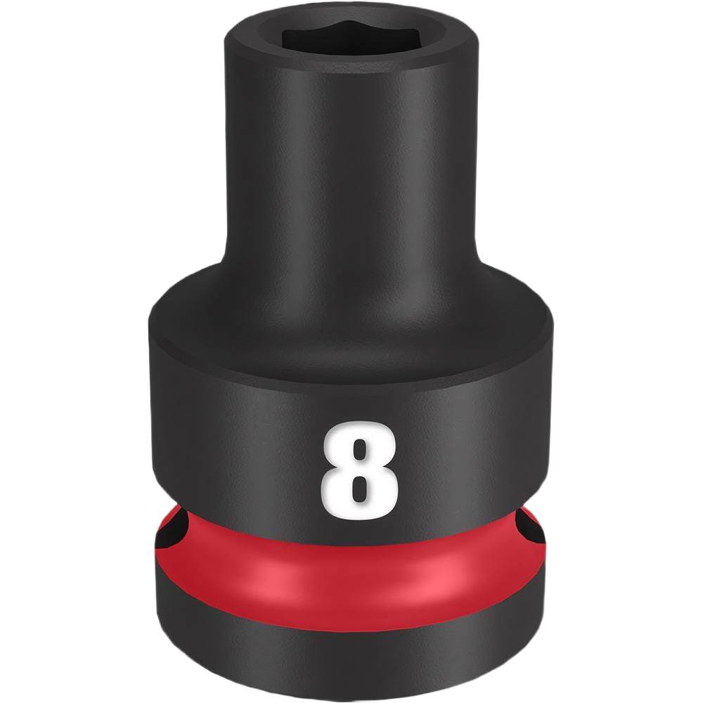 Black impact socket with white 8mm size marking and durable design for sockets and hand tools under $50