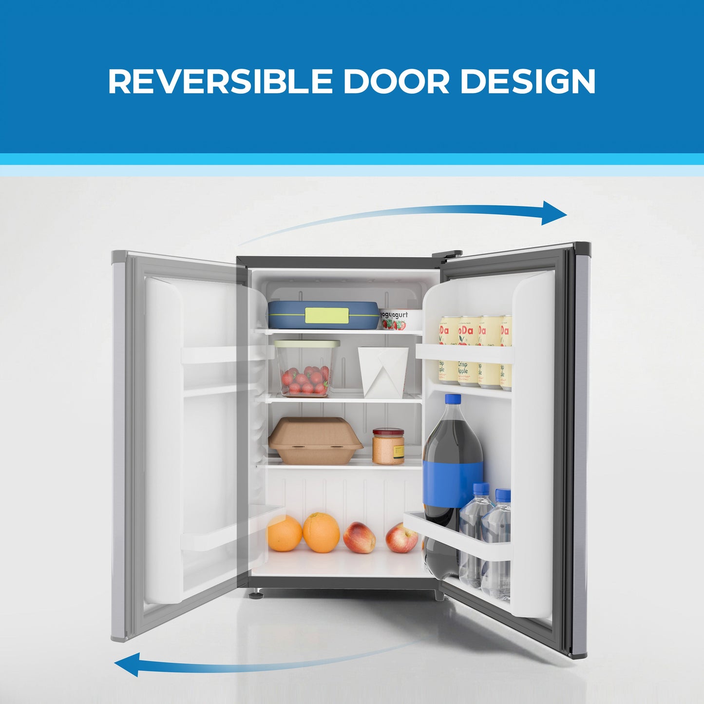 Avanti 2.6 Cu. Ft. Compact Refrigerator with Auto-Defrost - Stainless Steel