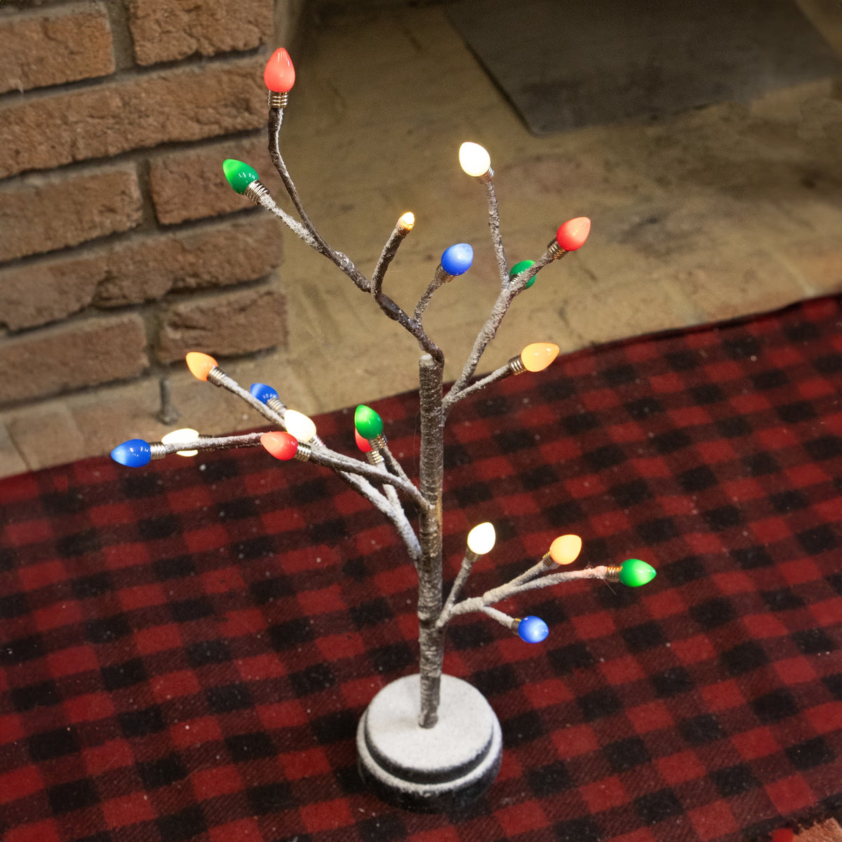 Gerson International 20" Tree w/Multicolor Bulbs