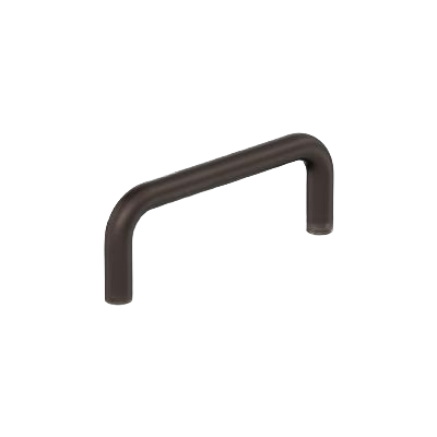 Oil-rubbed bronze cabinet pull with 3-inch center-to-center wire design for home improvement projects