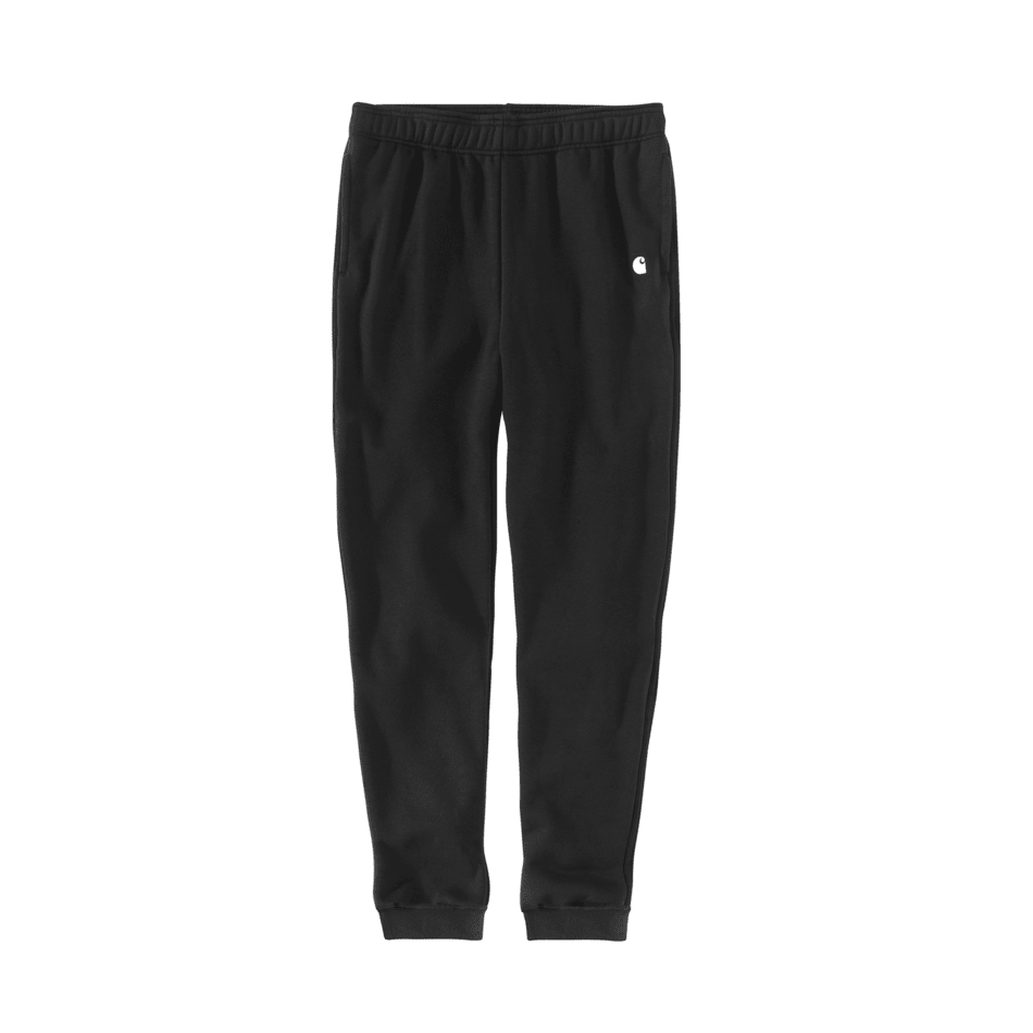 Black tapered sweatpants in 2XL with elastic waistband and side pockets from men’s clothing under $100 collection