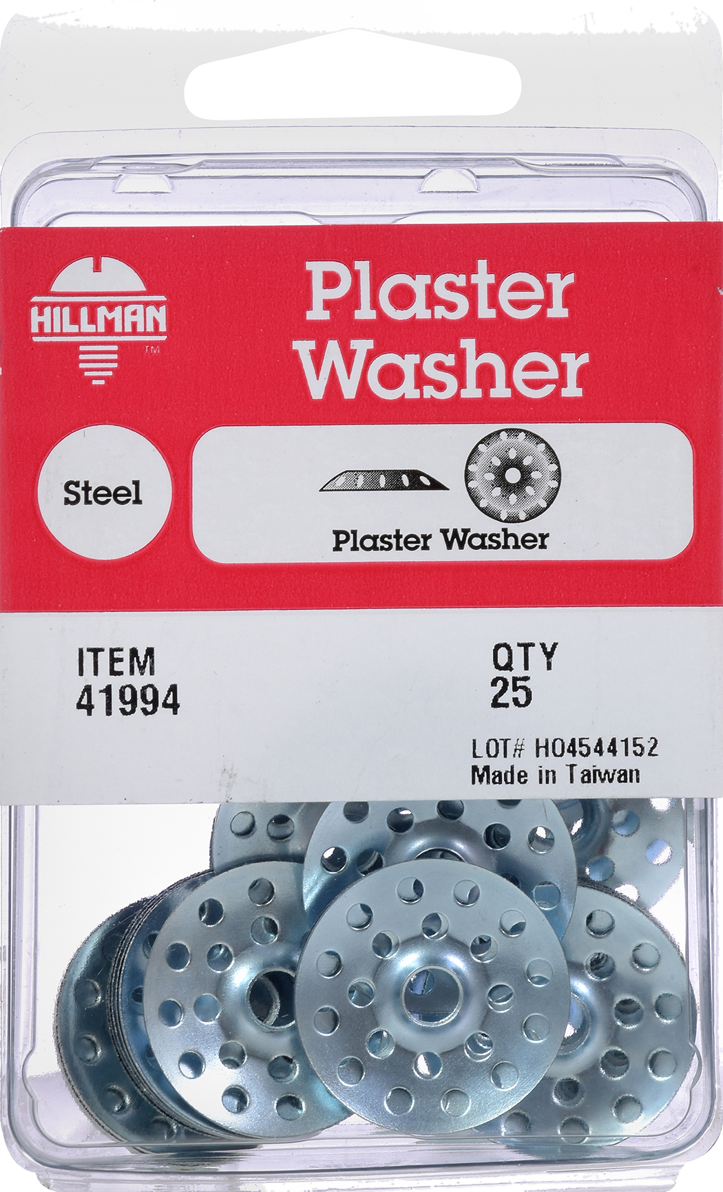 Hillman Zinc-Plated Plaster Washers (1") - 25 pc