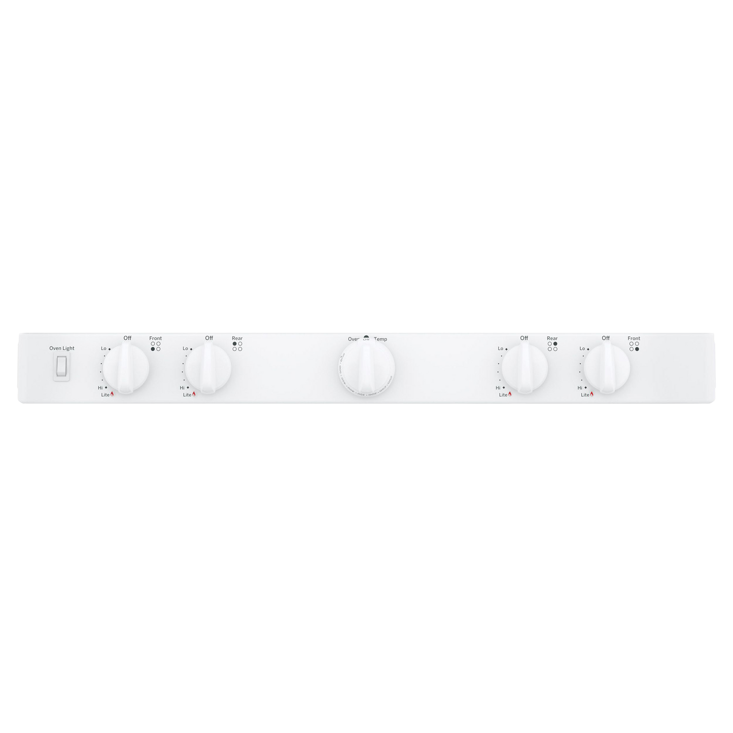 GE® 30" Free-Standing Front Control Gas Range