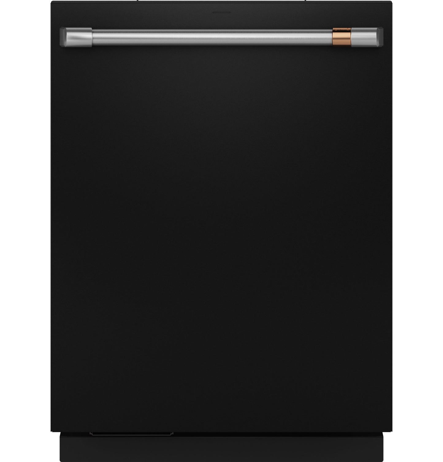 Built-in black dishwasher with stainless steel handle featuring copper accent in dishwashers and kitchen appliances collection