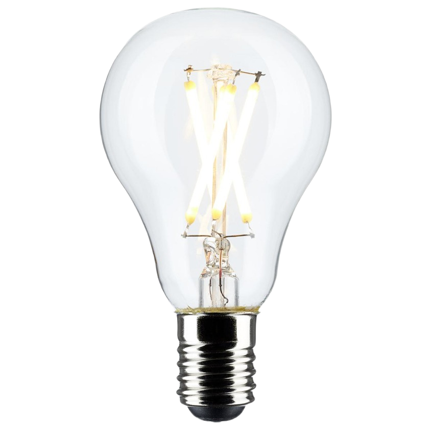 Clear LED filament bulb with intermediate base for energy-efficient home improvement and lighting projects under $50