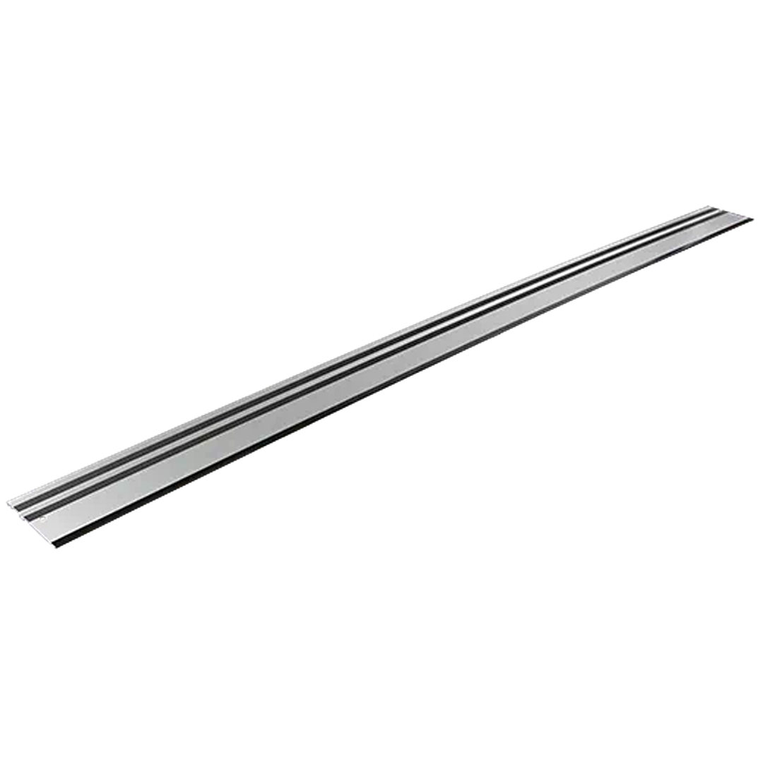 Lightweight extruded aluminum guide rail for precise cutting with woodworking and power tool accessories collection