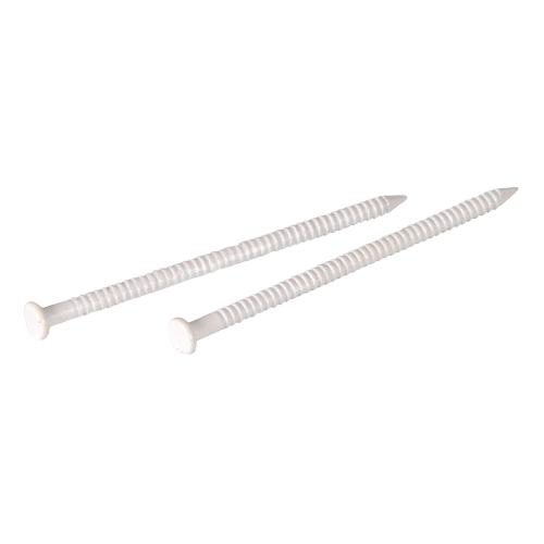 White panel nails with ribbed shanks for secure indoor fastening in hardware and fasteners under $50 category