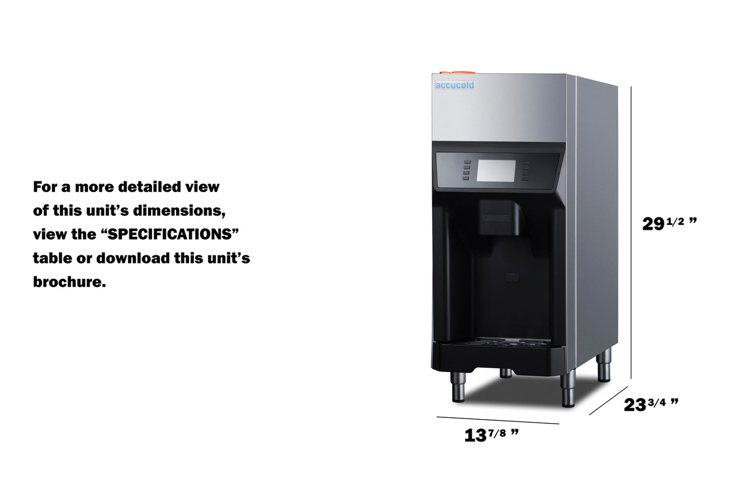 220 lb. Ice + Water Dispenser