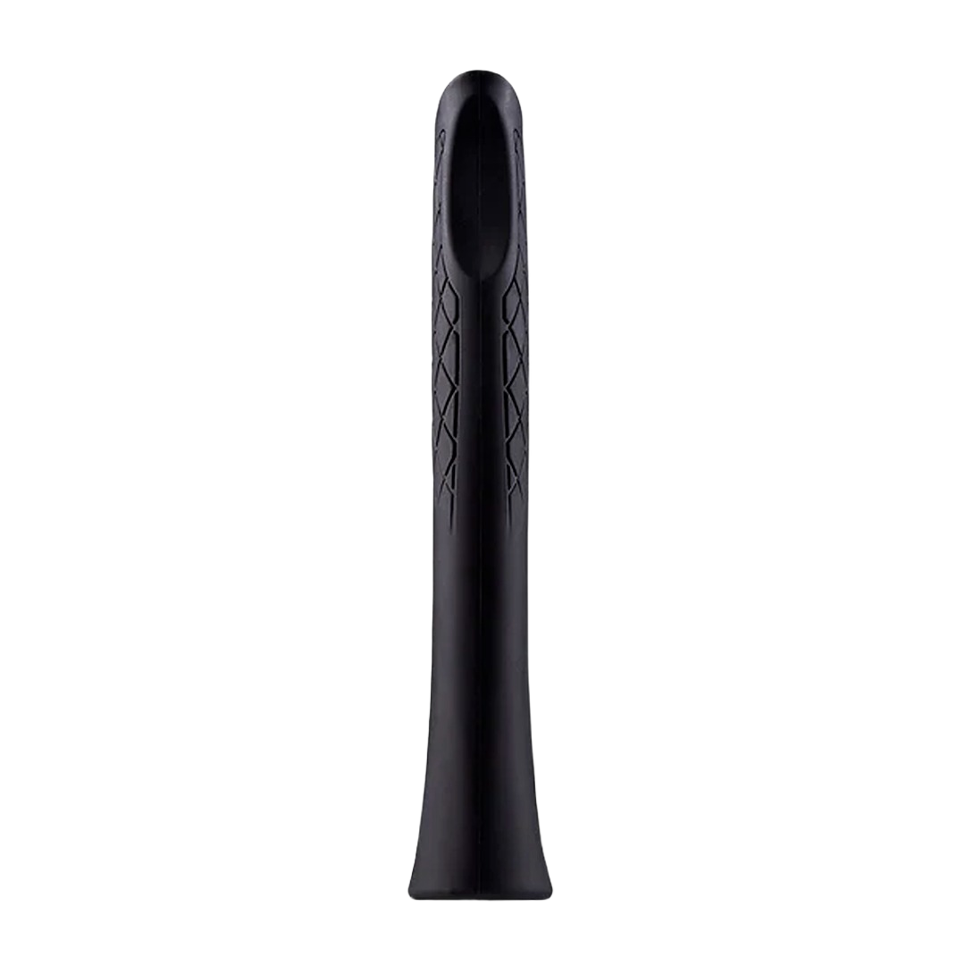 Black replacement grip with diamond texture pattern, designed for woodworking tools and home improvement projects