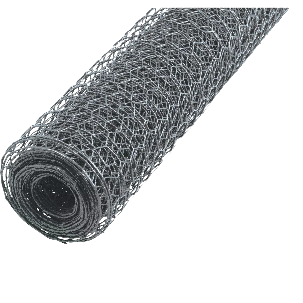 Roll of galvanized hexagonal wire mesh for poultry fencing and various home improvement applications