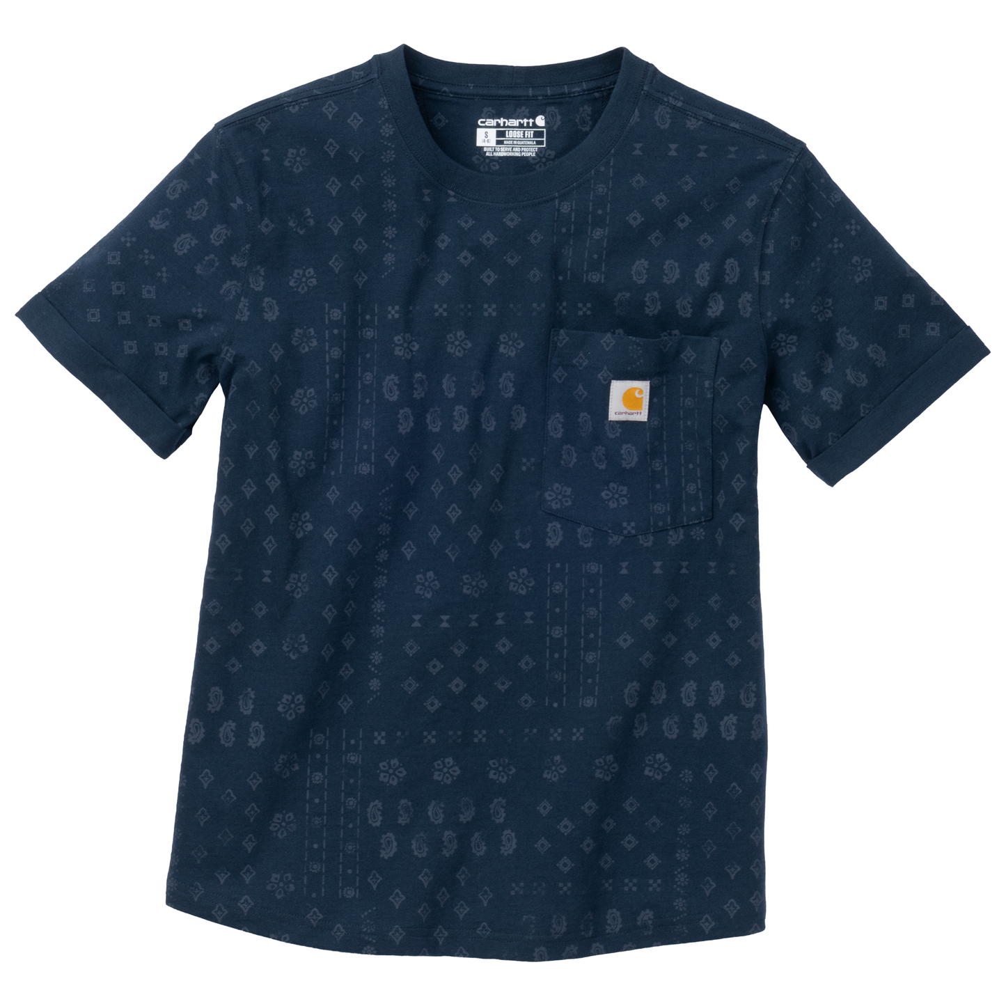 Carhartt Women's Irvine Loose Allover Bandana Print T-Shirt