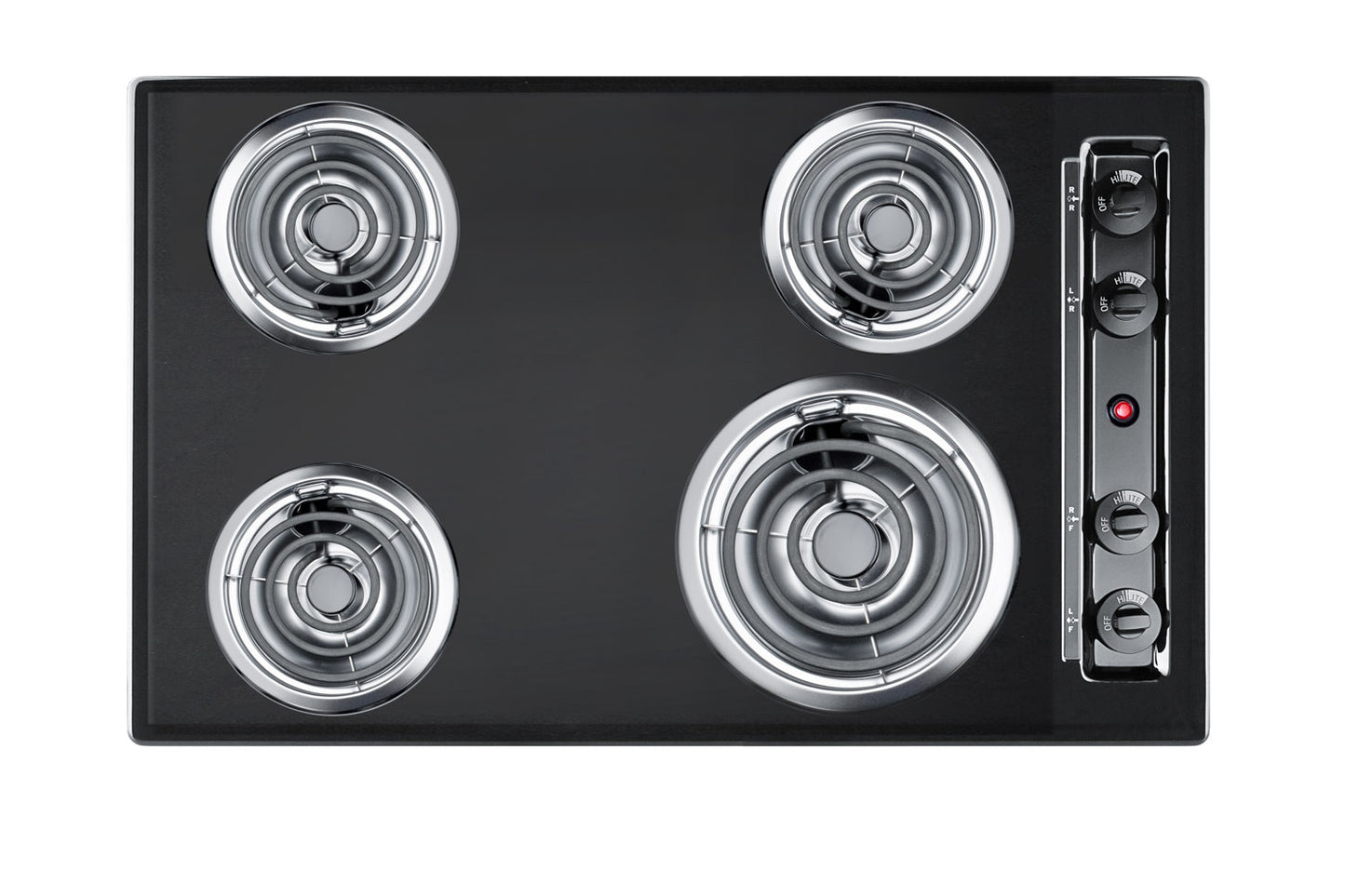 30" Wide 4-Burner Coil Cooktop