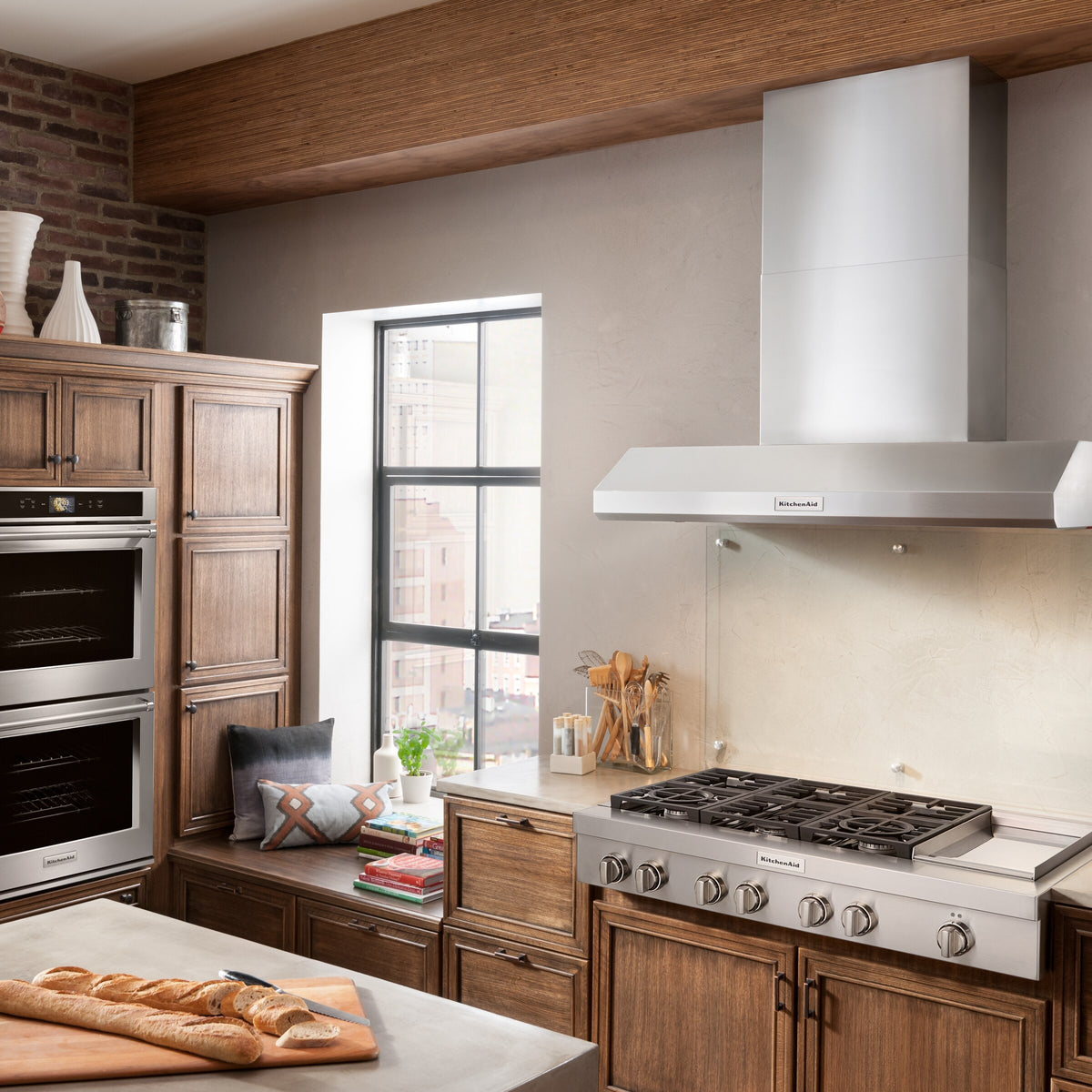 KitchenAid® 48'' 6-Burner Commercial-Style Gas Rangetop with Griddle