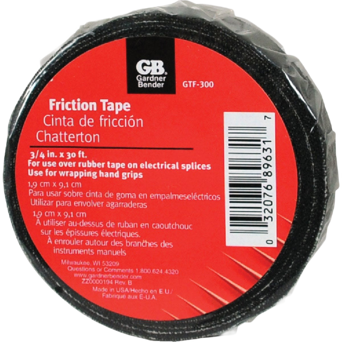 Black friction tape roll with red label for electrical tools and home improvement applications under $50 collections