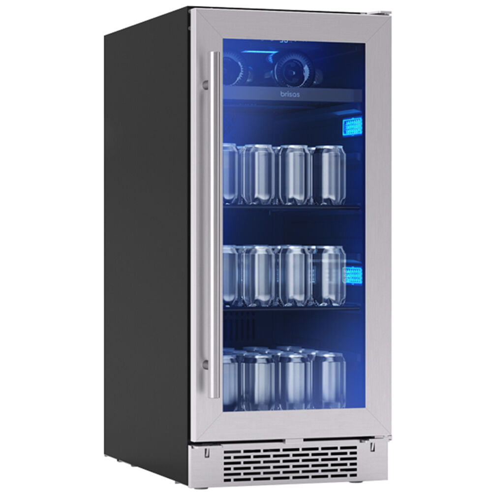 Brisas Bev Cooler, 15in UC, SS+Gls, Rvs, 1Z