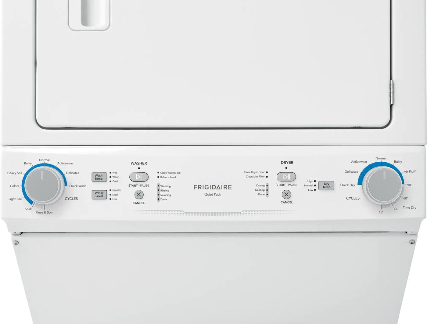 Electric Washer/Dryer Laundry Center - 3.9 Cu. Ft Washer and 5.5 Cu. Ft. Dryer