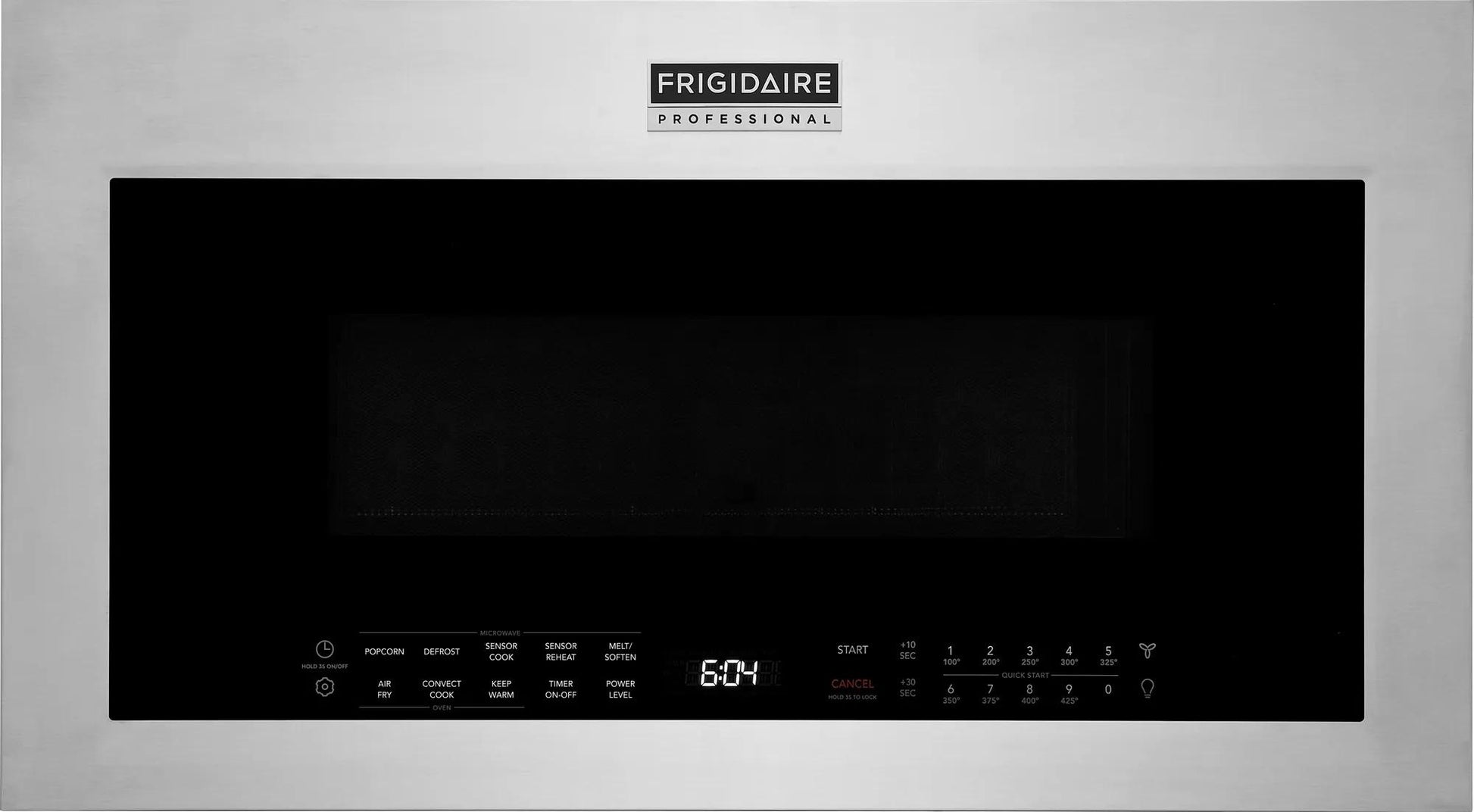 Stainless steel over-the-range microwave with digital display and air fry function for kitchen appliances collections