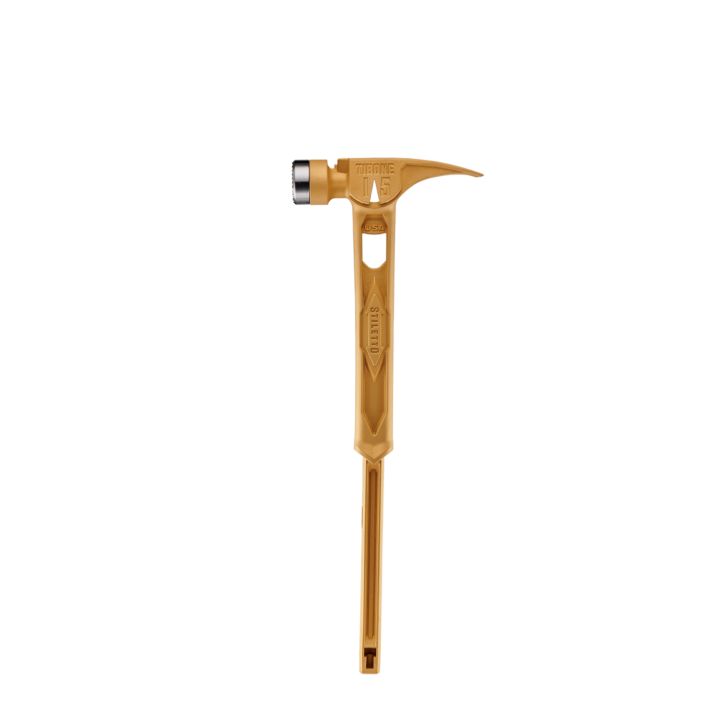 Stiletto 15oz TIBONE™ Milled/Curved Titanium - Limited Edition Gold
