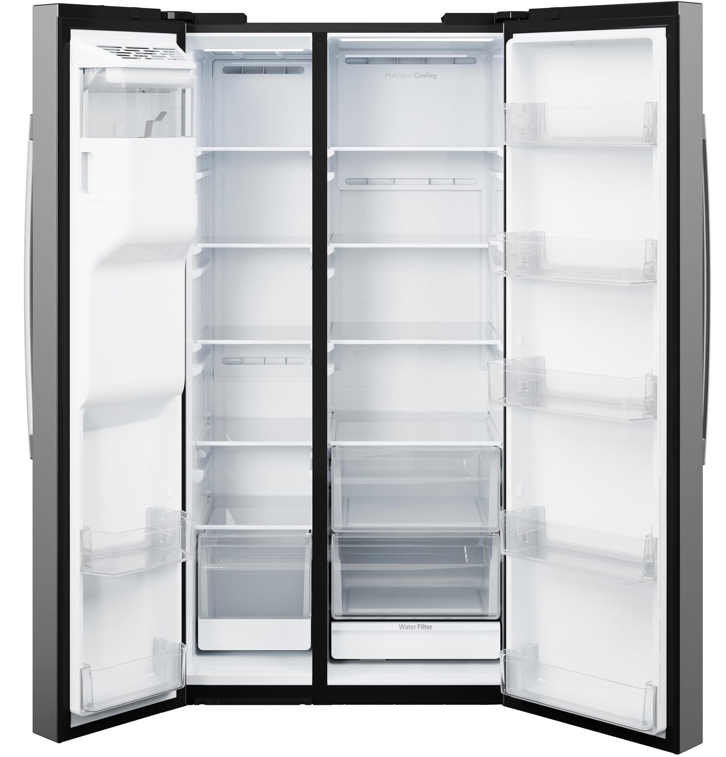 GE® 27.9 Cu. Ft. Side-By-Side Refrigerator with Extra Tall Dispenser and In-Door Icemaker
