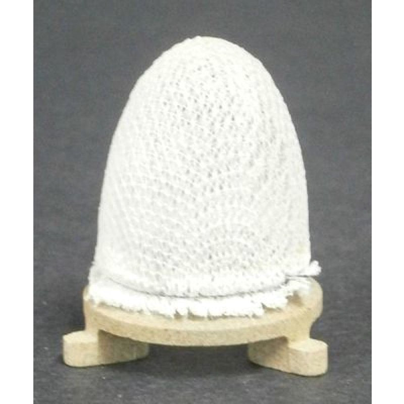 White mesh inverted gas light mantle with ceramic base for tools and home improvement applications