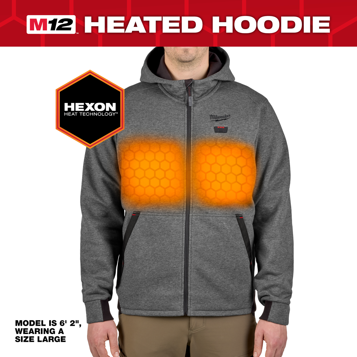 Milwaukee M12™ Men's Heated Full-Zip Hoodie