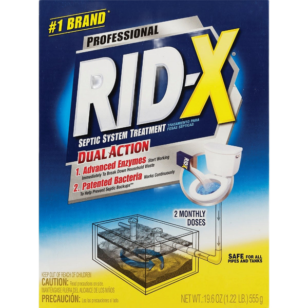 All Rid Rid-X Professional Septic Tank Treatment 2-Pack - Fast & Safe ...