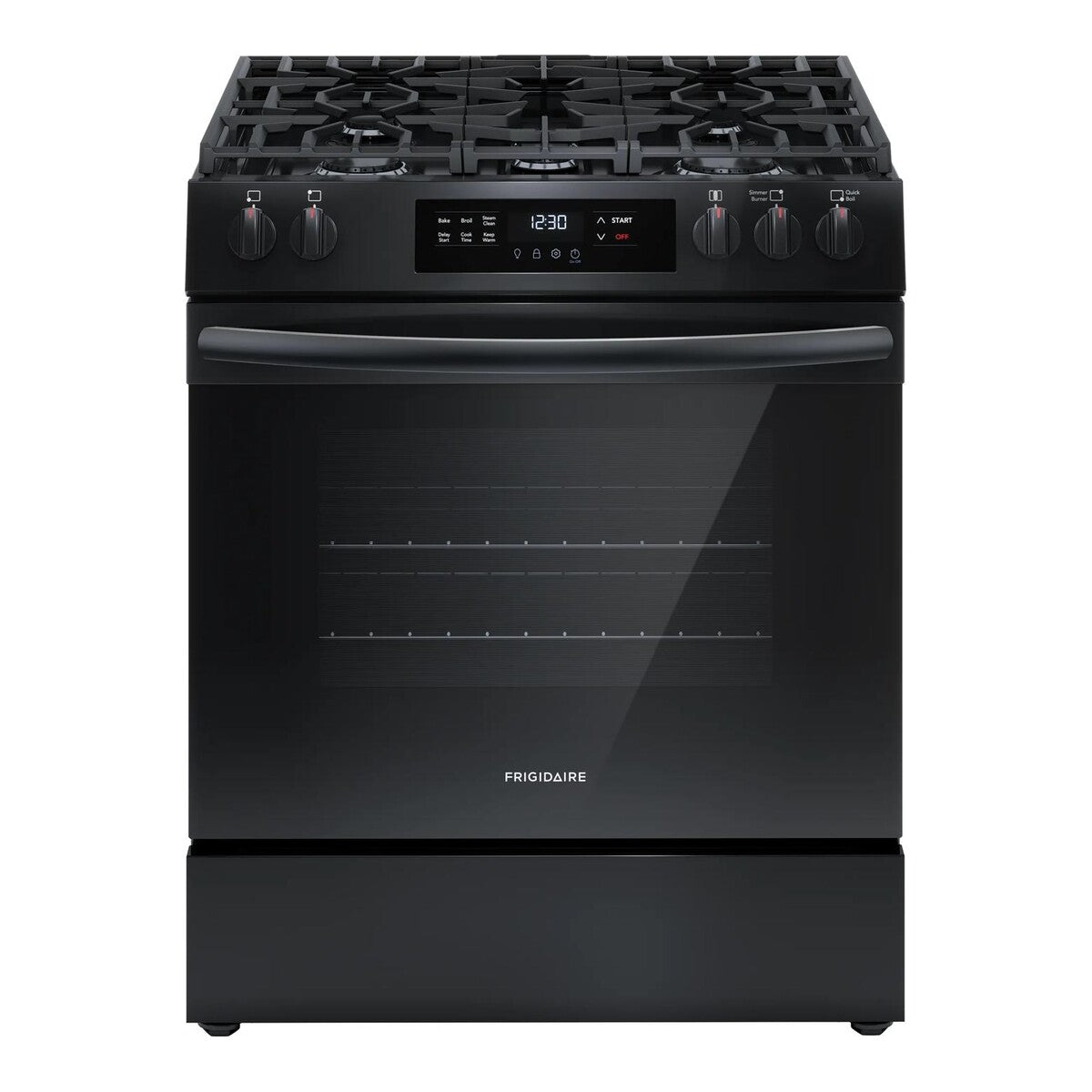 30" Front Control Gas Range with Steam Clean