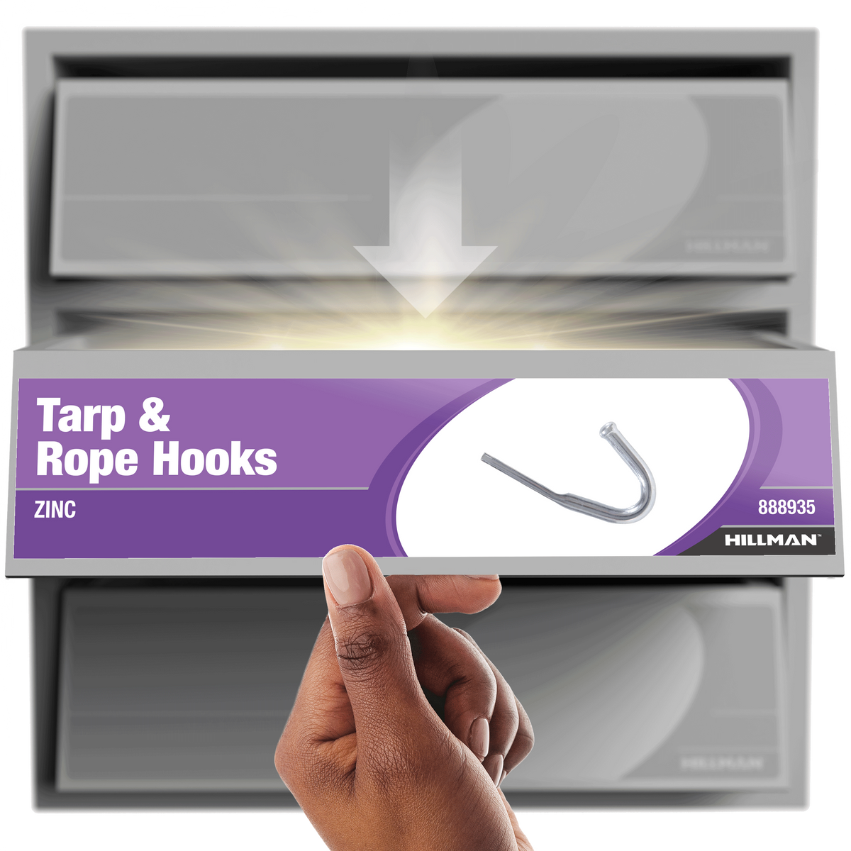 Hardware Essentials Tarp Rope Hook Blunt End (0.212" x 2-1/4")