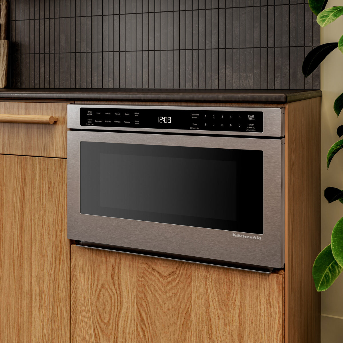 24" Under-Counter Microwave Oven Drawer with Steam Cooking