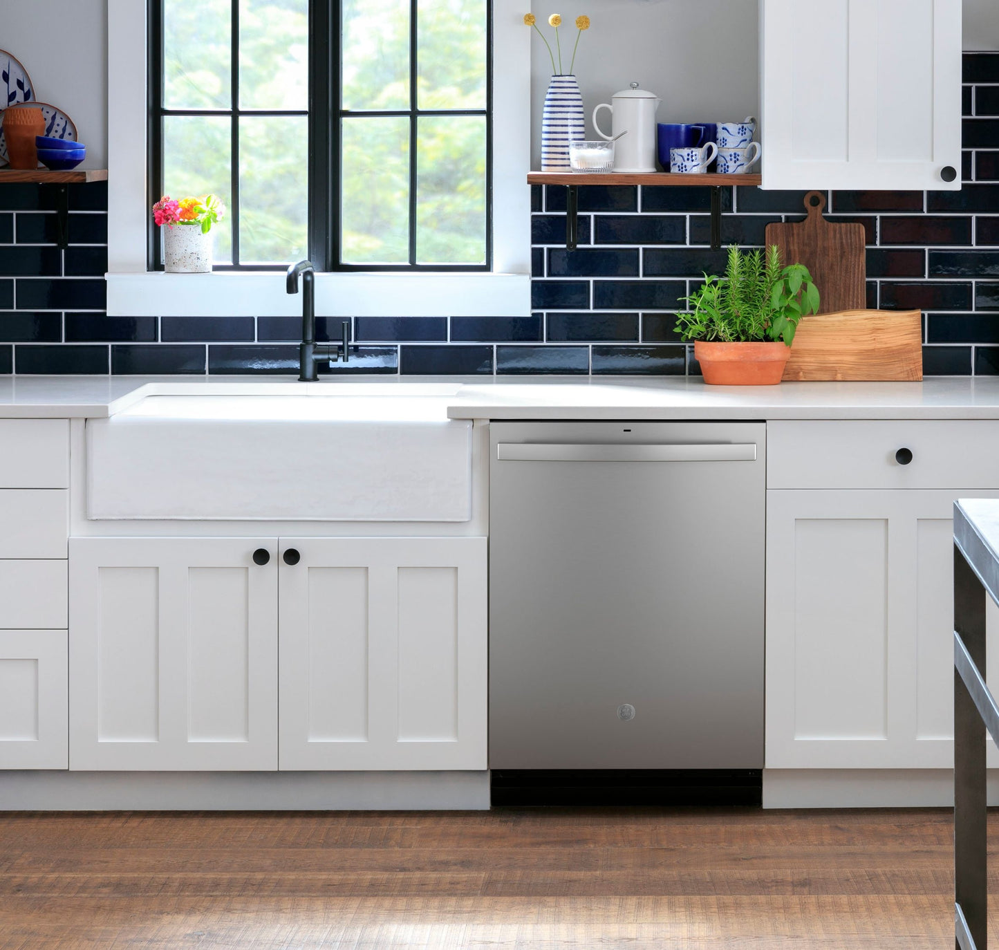 GE® ENERGY STAR® Top Control with Plastic Interior Dishwasher with Sanitize Cycle & Dry Boost