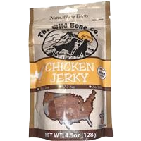 Natural chicken jerky dog treats in resealable pouch for pet health in treats and pet supplies collections