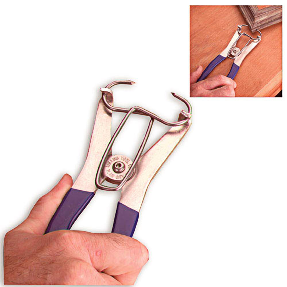 Spring clamp pliers with blue grips designed for precise woodworking clamping in tools and hardware collections under $50.
