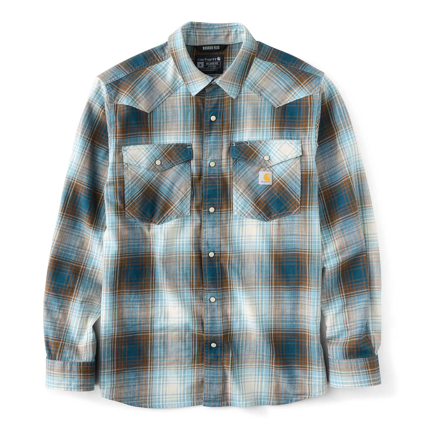Carhartt Men's Montana Bozeman Relaxed Long Sleeve Plaid Shirt