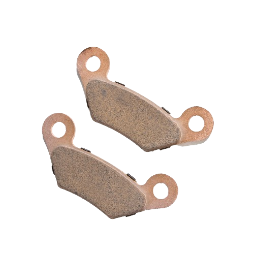Set of two copper brake pads designed for durable performance in tools and home improvement equipment