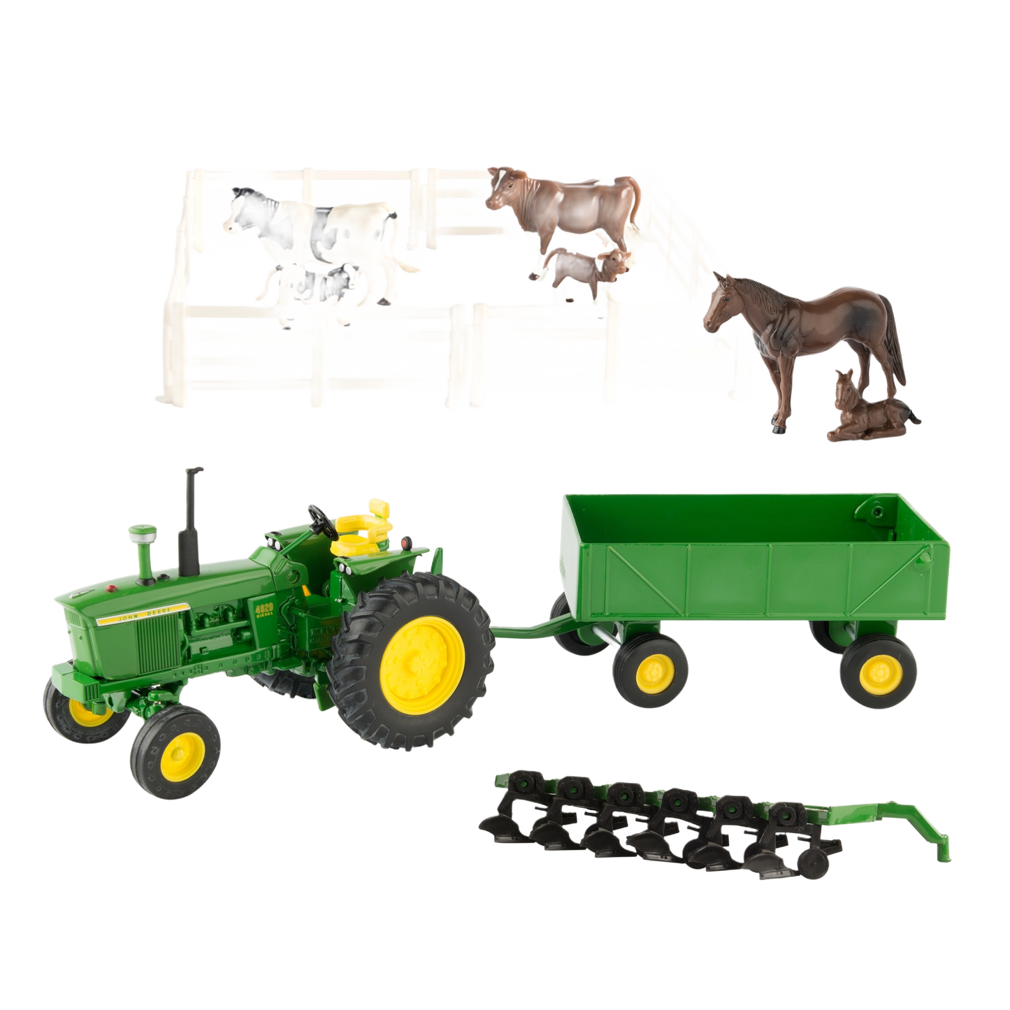 John Deere 1:32 Scale Farm Toy Value Set