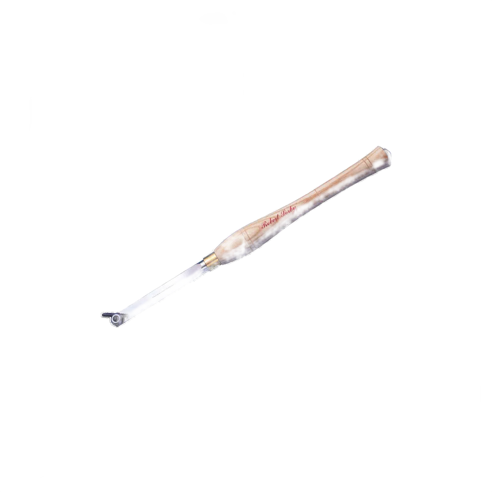 Wooden-handled hollowing tool with multi-tip steel blade designed for precision woodturning and home improvement tasks