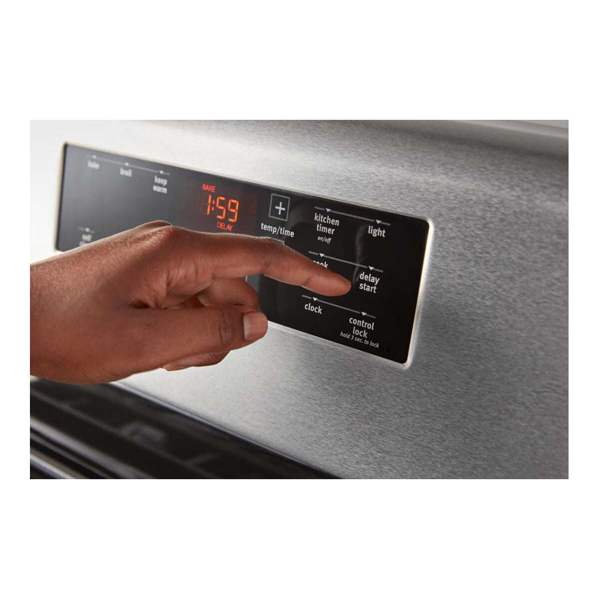 Maytag® 30-Inch Wide Freestanding Electric Range with Steam Clean - 5.3 cu. ft.