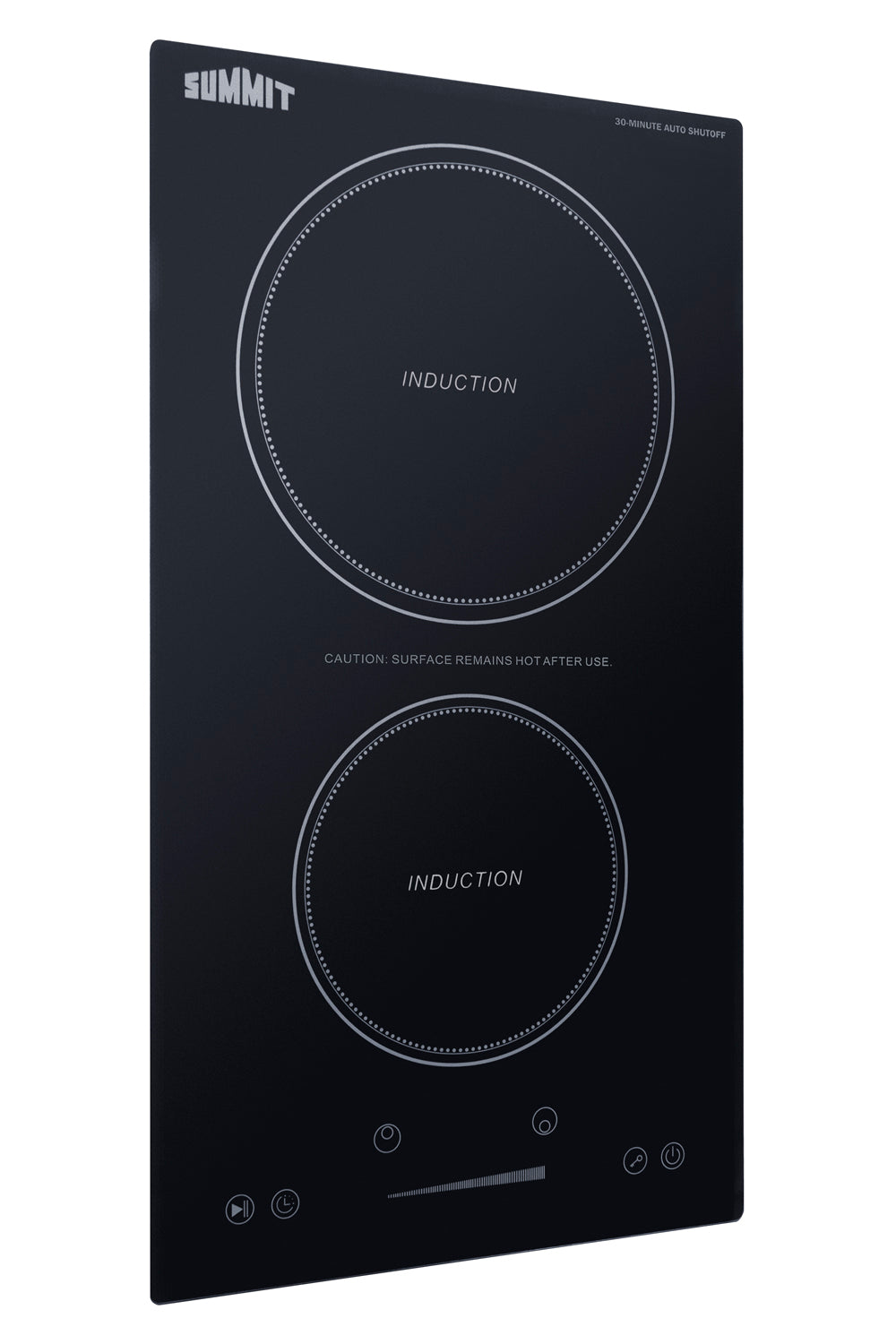 12" Wide 115V 2-Zone Induction Cooktop With Safety Shutoff