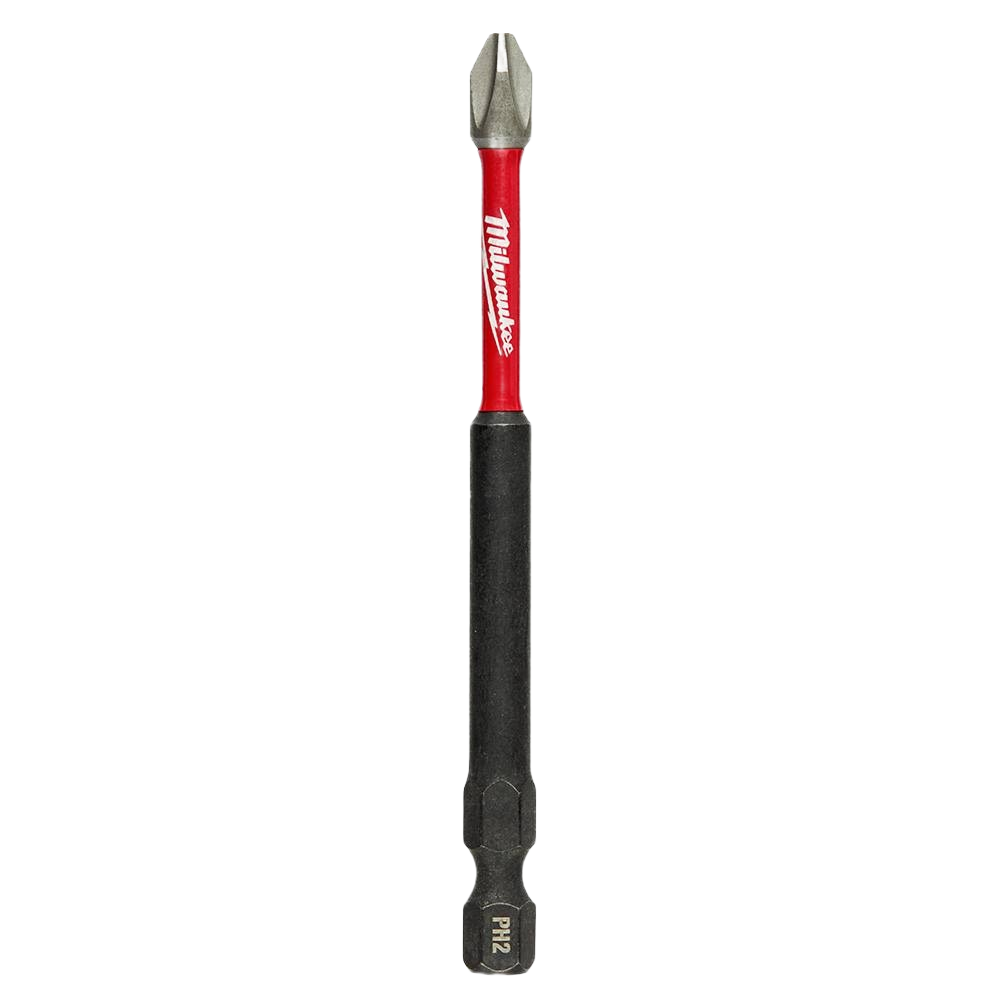 Milwaukee red and black PH2 impact duty drill bit with Wear Guard Tip for power tool accessories under $50 collection