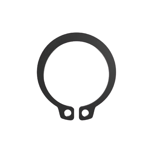 Black metal snap ring with two holes for secure fastening in John Deere parts and hardware under $50