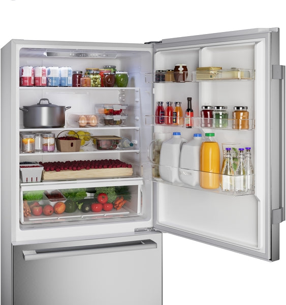 100 Series, Freestanding Bottom Freezer Refrigerator, Stainless steel (with anti-fingerprint), Total No Frost