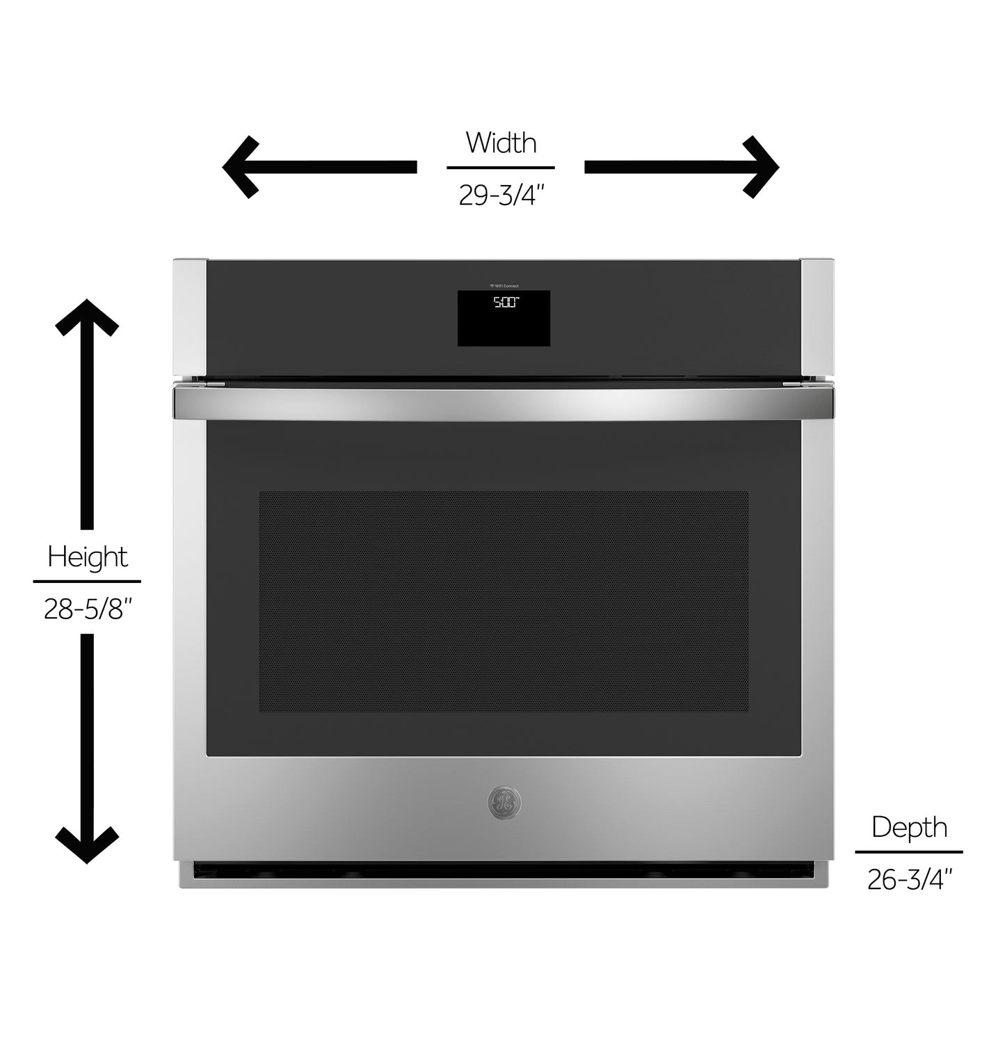 GE® 30" Smart Built-In Self-Clean Convection Single Wall Oven with No Preheat Air Fry