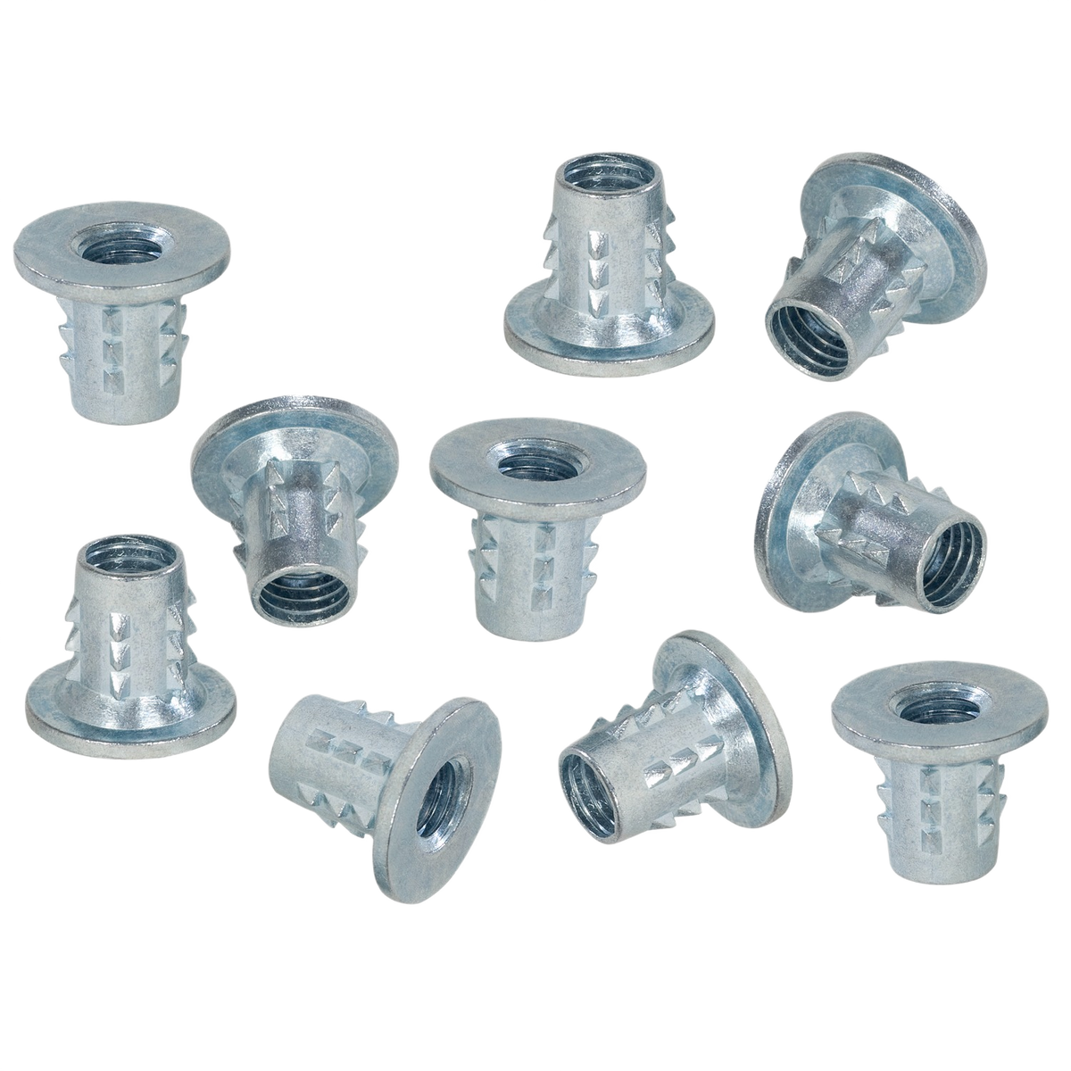 UJK Threaded Metal Inserts for Wood - M8 (Pkt 10)