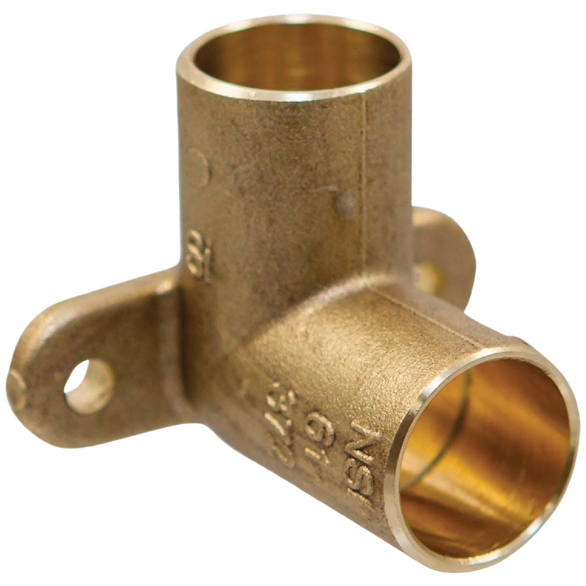 Copper 90-degree drop ear elbow fitting for plumbing in copper pipe and fittings collection under $50