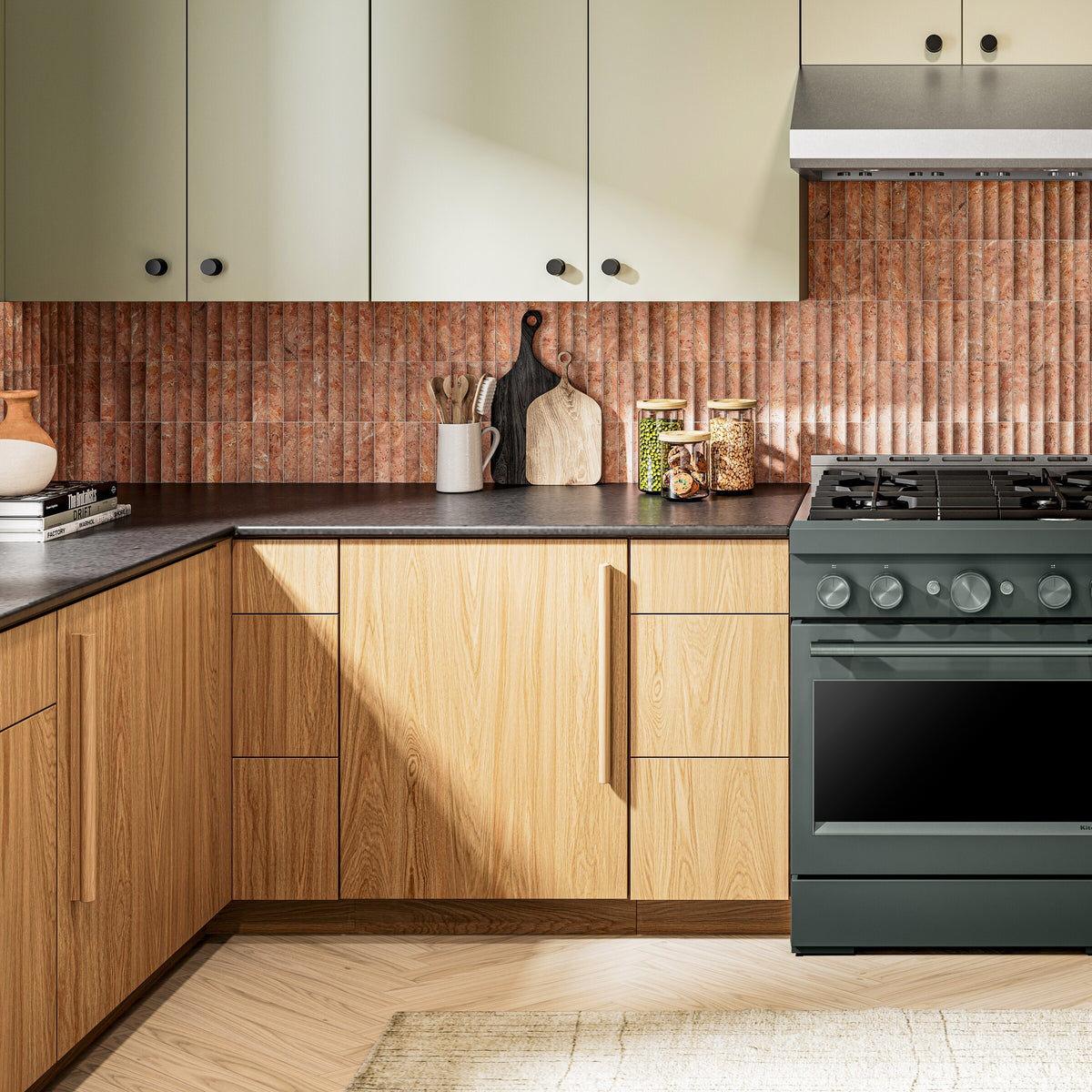 KitchenAid® 30-Inch 4 Burner Commercial-Style Gas Range with No Preheat Air Fry Mode