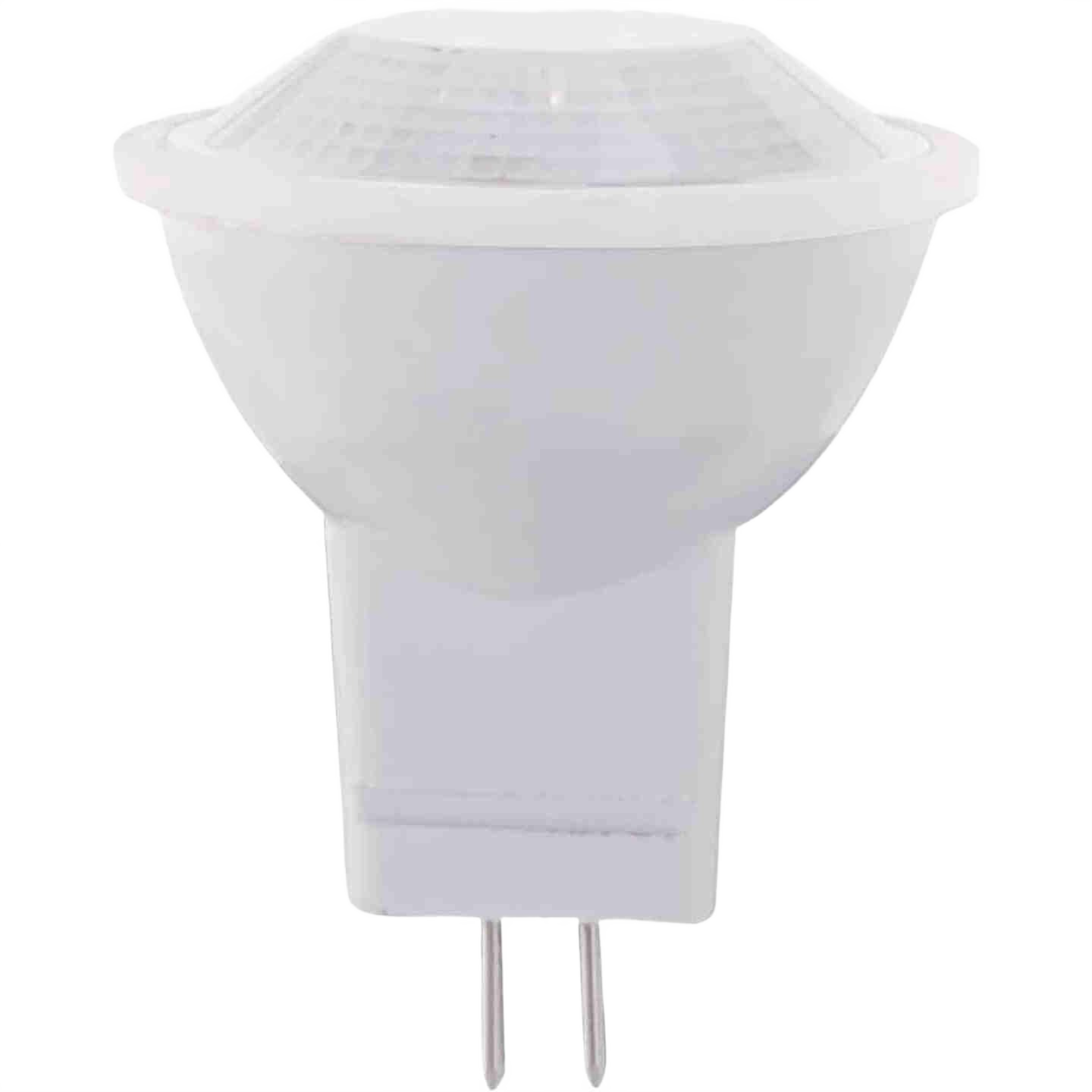 Compact warm white floodlight bulb with GU4 base for energy-efficient home and commercial lighting projects