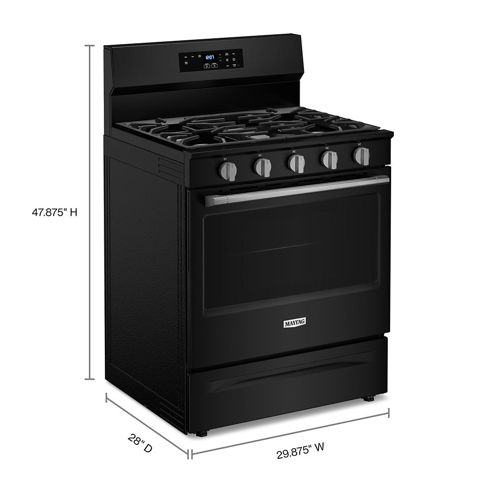 30-Inch Wide Gas Range With Steam Clean - 5.0 cu. ft.