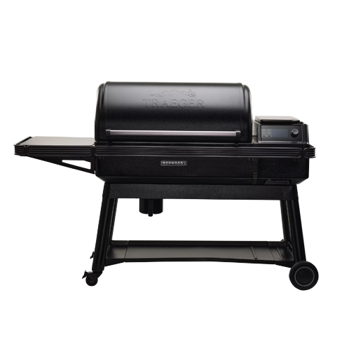 Black Traeger IronWood XL Pellet Grill with WiFIRE® technology for outdoor cooking and grilling in wood pellet grills collections