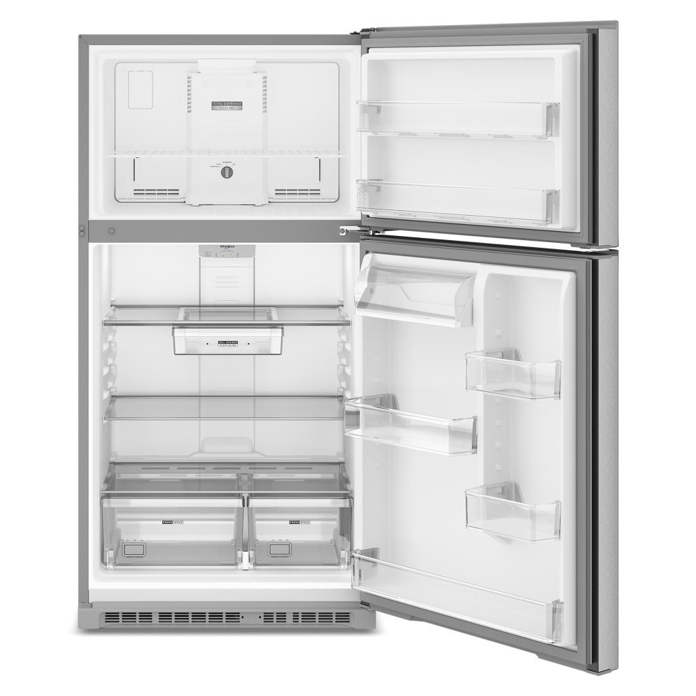 Whirlpool® 32.8-inch Wide Top Freezer Refrigerator with Total Coverage Cooling- 21.3 Cu. Ft.